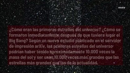 Las Primeras Estrellas Eran 10 000 Veces Mas Grandes Que El Sol