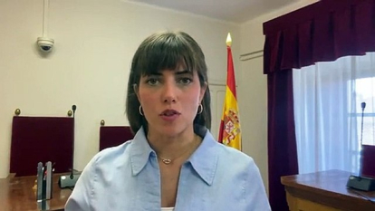 Noemí Rico frutos, titular del Juzgado de Primera Instancia e Instrucción de Lerma, explica la situación de los juzgados únicos a través de un vídeo difundido por la Asociación Judicial Francisco de Vitoria