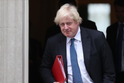 Boris Johnson, en Downing Street.