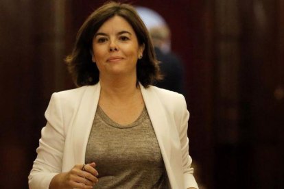 La exvicepresidenta del Gobierno Soraya Sáenz de Santamaría.