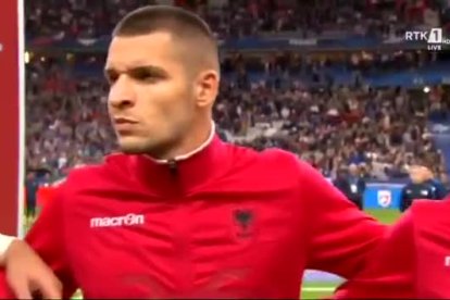 L'himne d'Andorra en el França-Albània