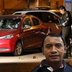 Bryan Soria Álava conducía este vehículo cuando fue atacado a tiros. La Policía llegó al lugar para levantar indicios y recabar evidencia