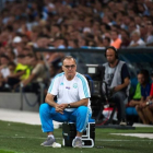 Bielsa, en un partido del Olympique de Marsella.