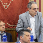 Los concejales de Vox en el Ayuntamiento de Burgos en una imagen de archivo.