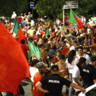 La comunitat portuguesa celebra el triomf de la selecció
