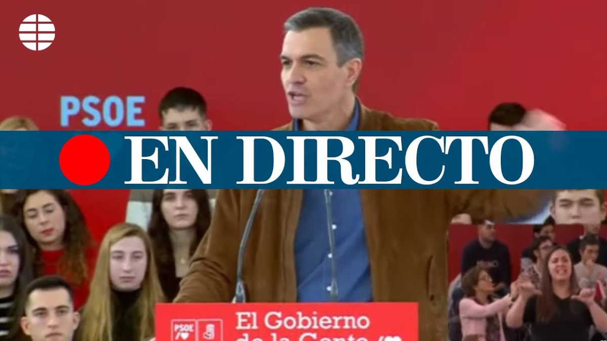 El presidente del Gobierno, Pedro Sánchez, participa en un acto del PSOE en Valladolid.
#PSOE #pedrosánchez #valladolid
¿Quieres más historias?
Suscríbete a nuestro canal ► https://goo.gl/L2MPk1
Visita ElMundo: https://www.elmundo.es
Todos nuestros vídeos: https://goo.gl/r9Vzu8
Síguenos en las redes sociales:
En Facebook: https://www.facebook.com/elmundo/
En Twitter: https://twitter.com/elmundoes
En Instagram: https://www.instagram.com/elmundo_es