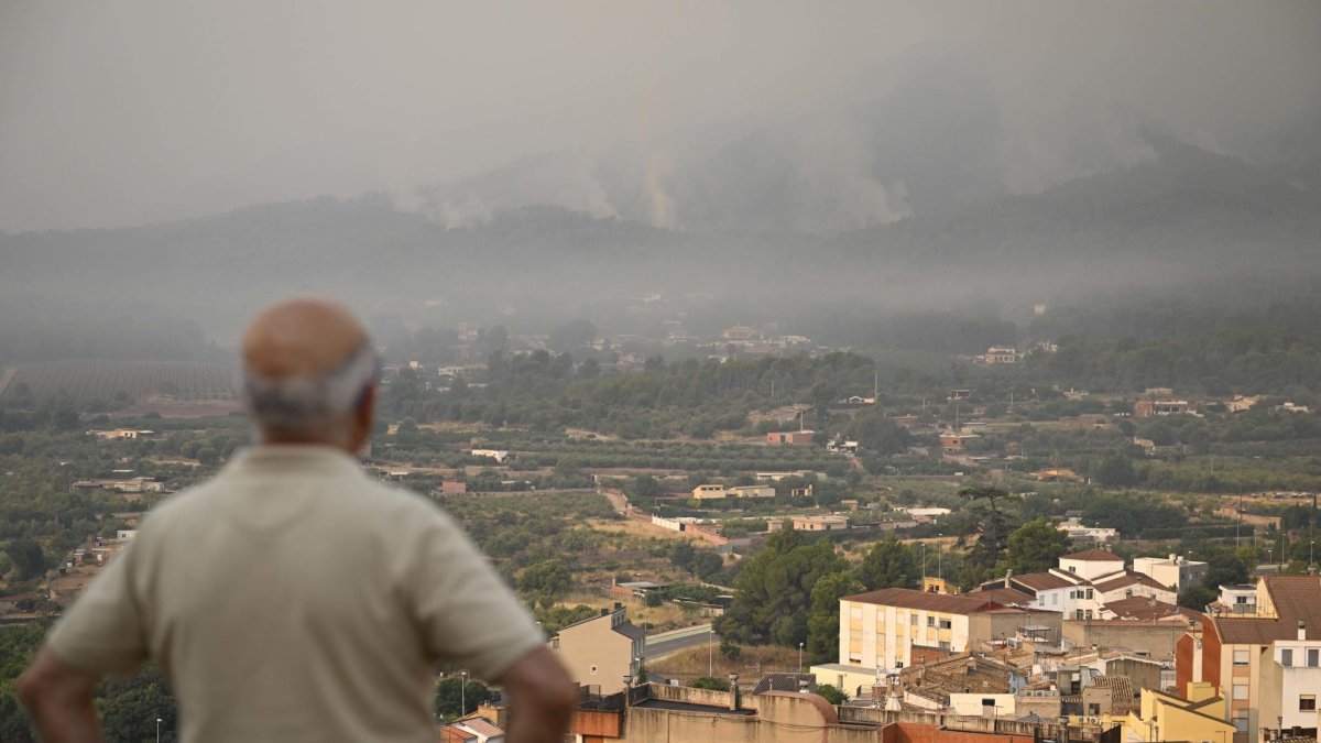 28/07/2026.- Vista general de Onda (Castellón), uno de los municipios afectados por el incendio declarado el pasado sábado en la Vall d'Uixó
