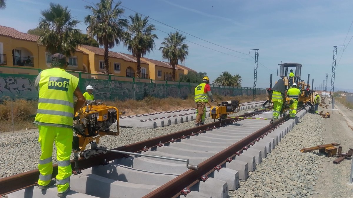 AVE a Almería: ya hay un tercio de la plataforma completamente terminado